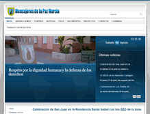 Tablet Screenshot of mensajerosdelapazmurcia.es